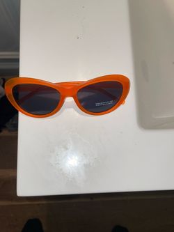 Orange plain sunglasses