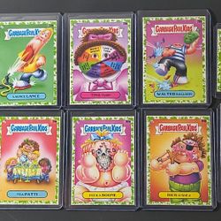 Garbage Pail Kids 10 Booger Green Parallel Cards Lot #5