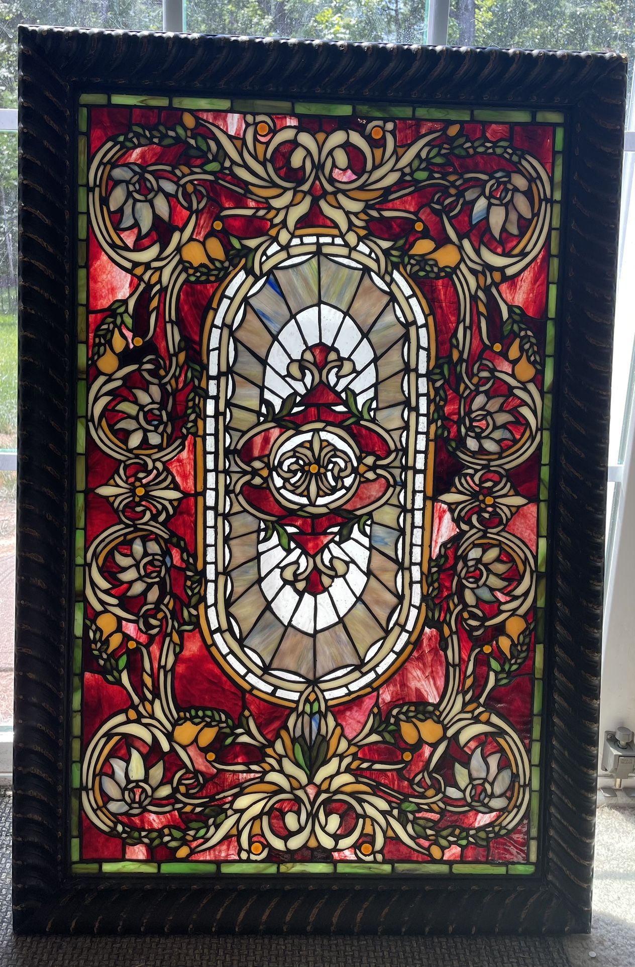 Tiffany Framed Window Panel