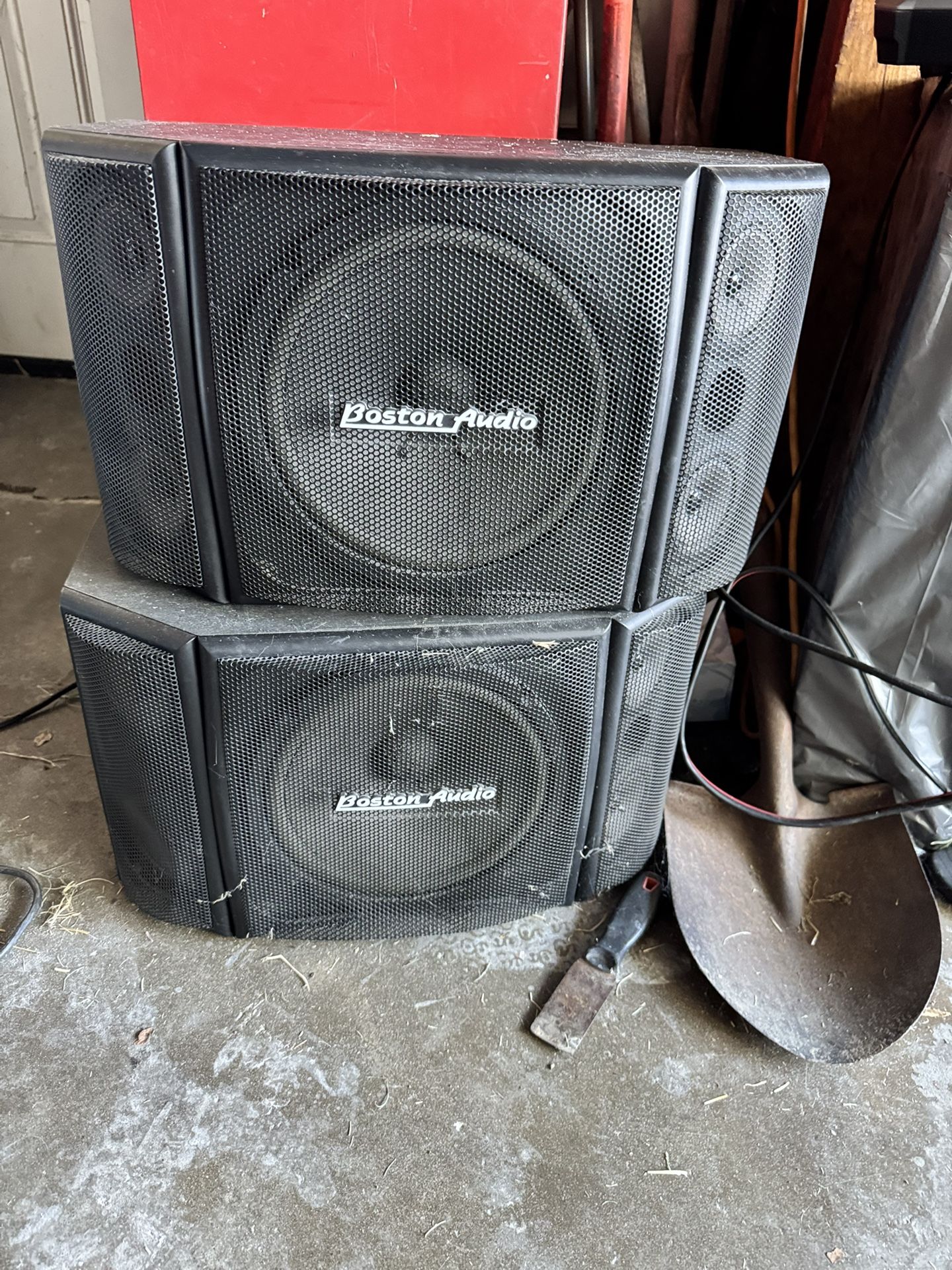 Boston Audio BA-600 Karaoke Speakers (2)