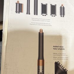 Dyson Airwrap COMPLETE Long Multi Styler, Attachments Copper/nickel BUNDLE