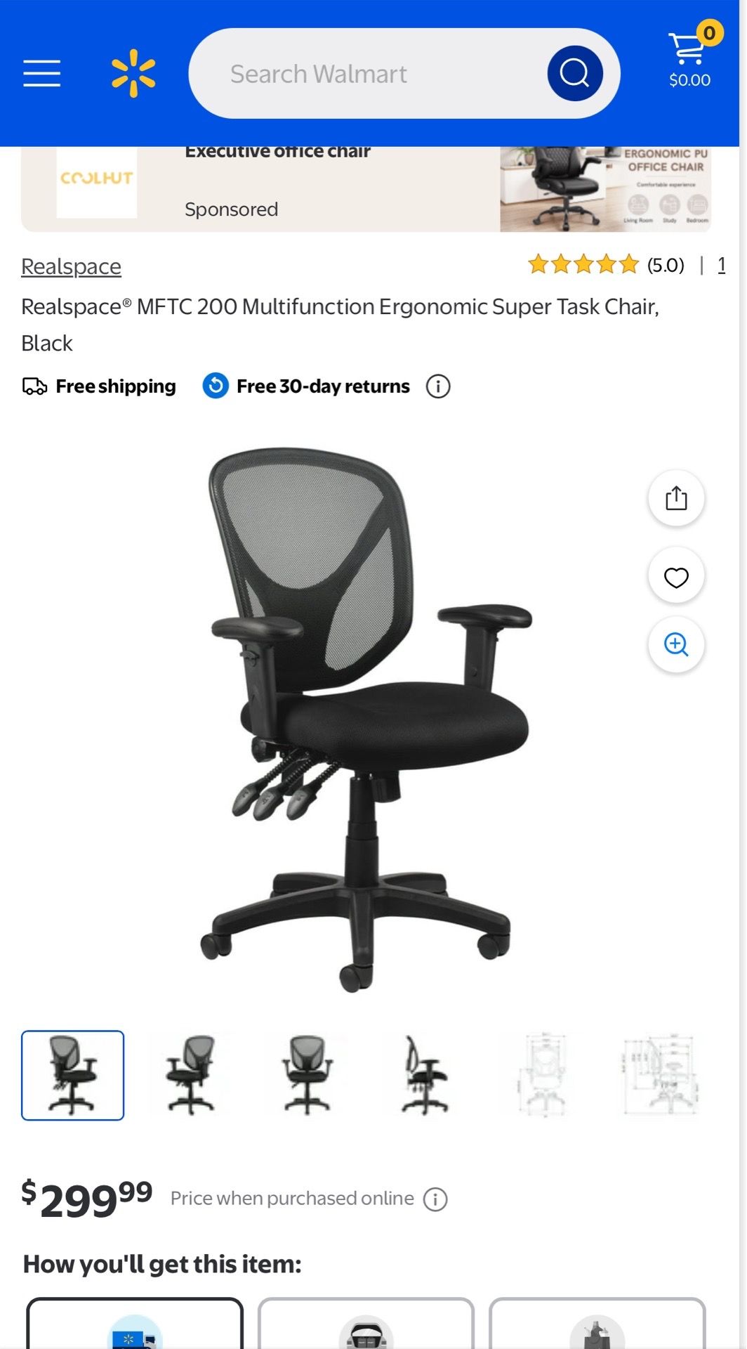 MFTC 200 Ergonomic Mesh Mid-Back Task Office Chair