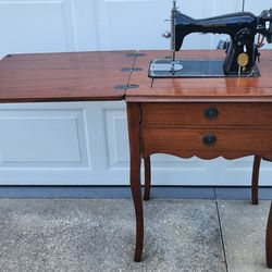 Antique Sewing Machine Cabinet 