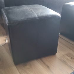 Leather Ottoman 