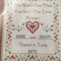 Beaded embroidery printed cross-stitch kit