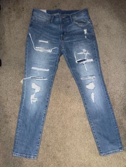 Old navy denim mens distressed skinny jeans 32x30