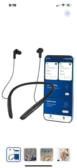 “New”Neckband Hearing Aid Amplifier W/phone App ,Bluetooth,rechargeable (retail$119)