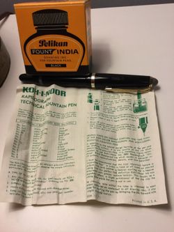 Koh I Noor & Pelikan Fount India Ink