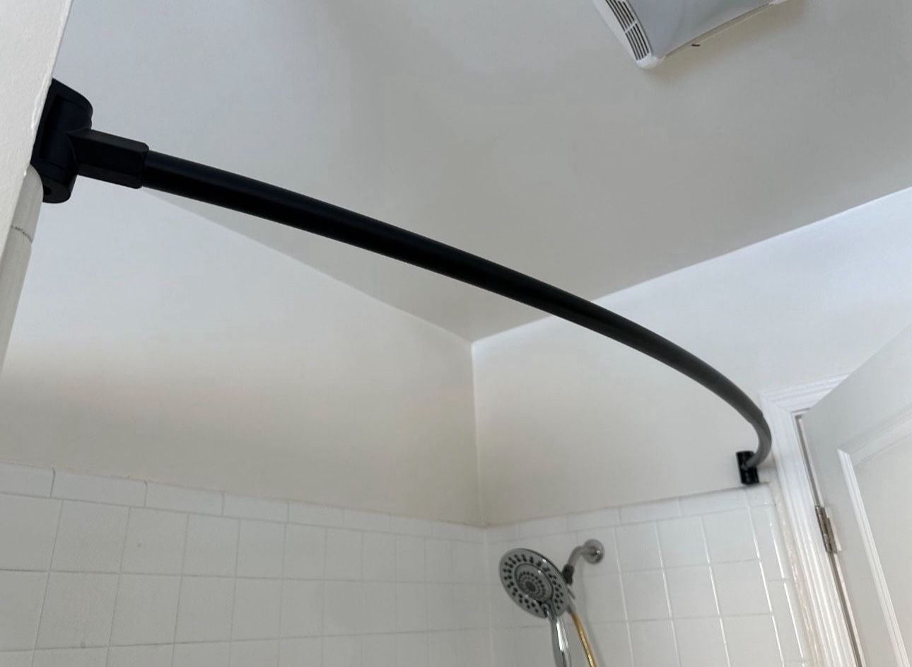 Shower Rod And Curtain
