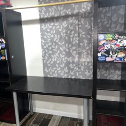 Computer Desk With Shelves 