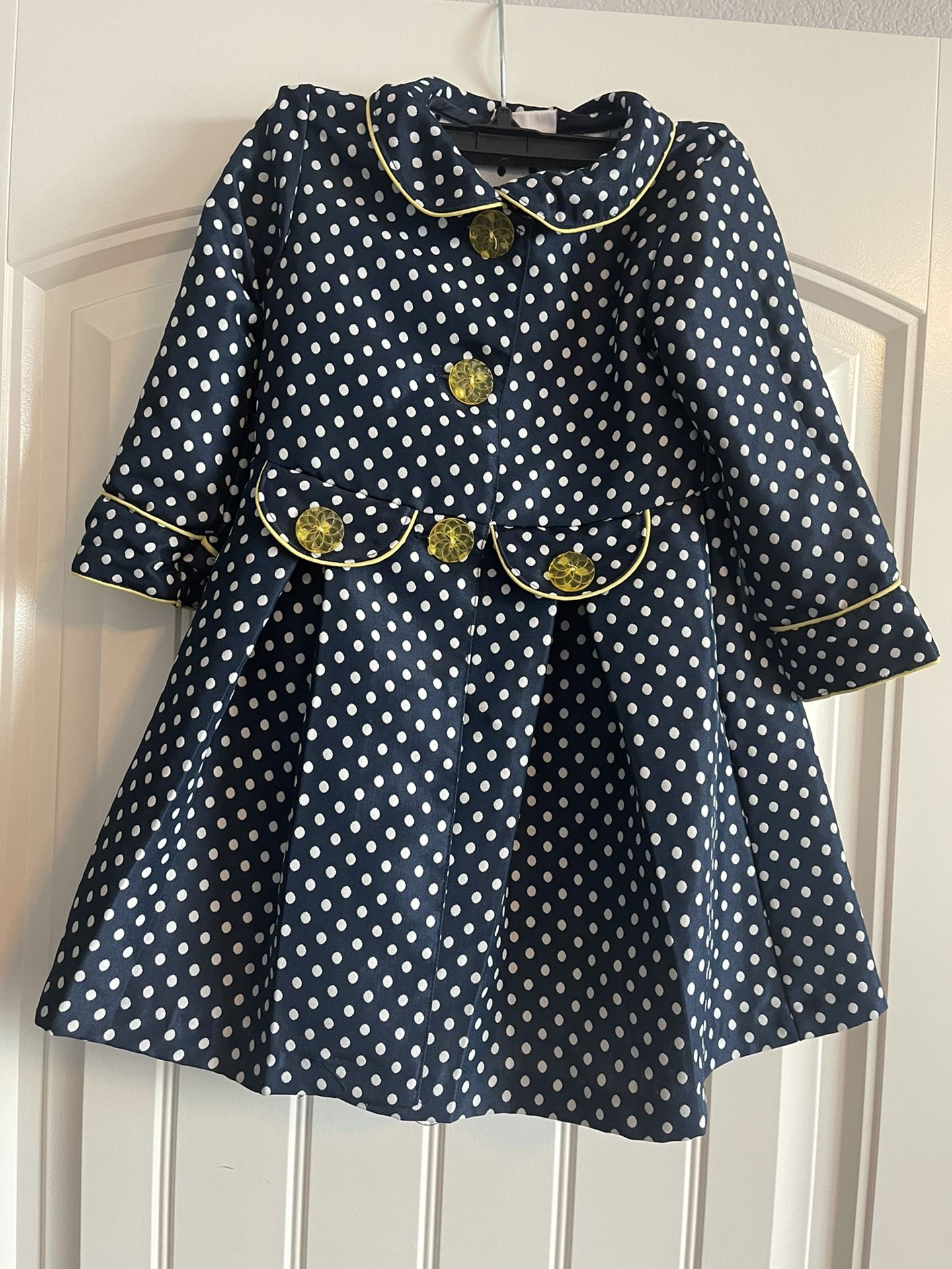 Toddler Girls Pea coat Jacket 3t