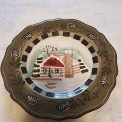 Winter lodge plate..
