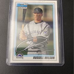 2010 Bowman Russell Wilson Baseball Card Rookie 