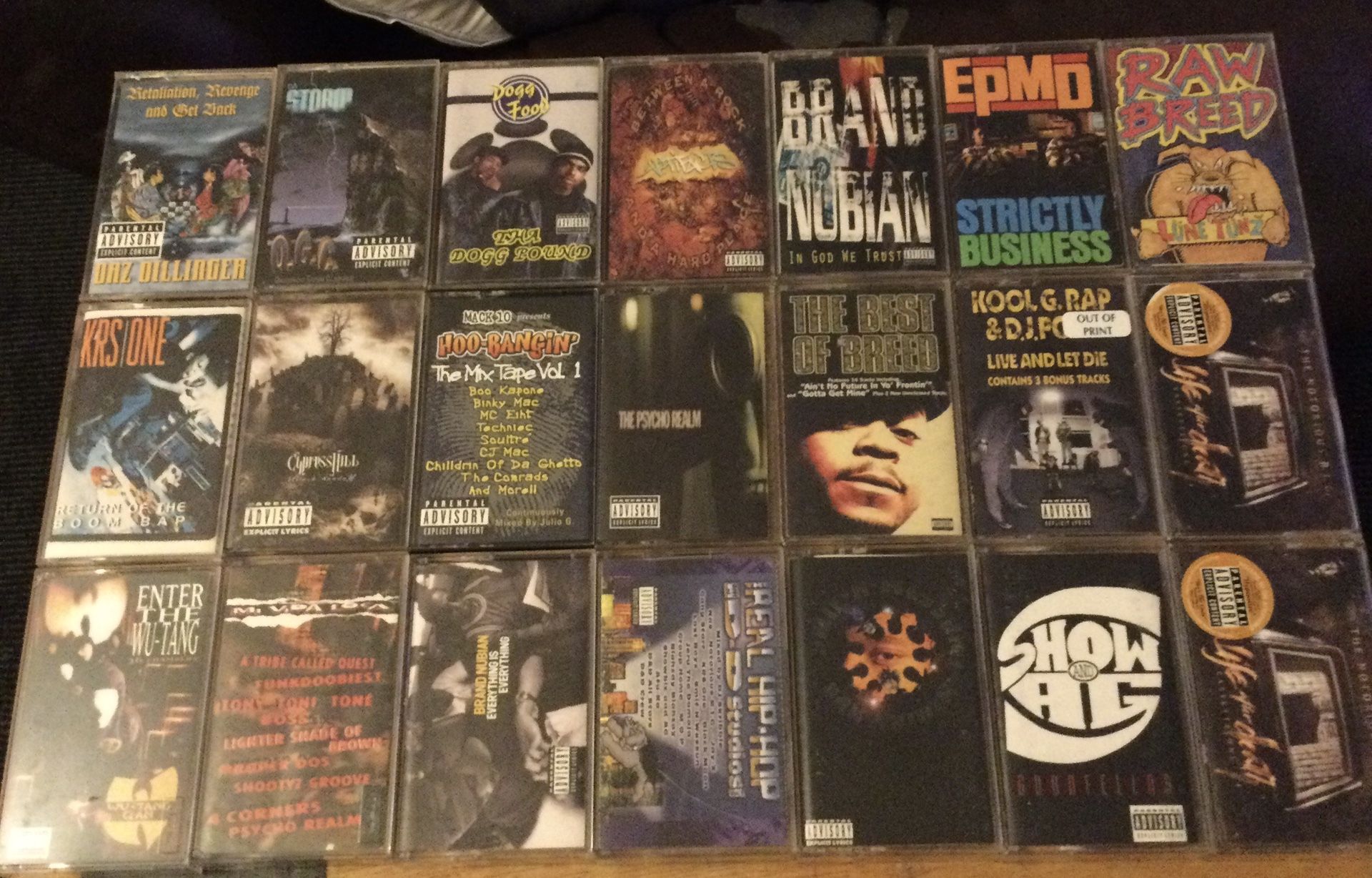 Hip hop Cassettes 90’s