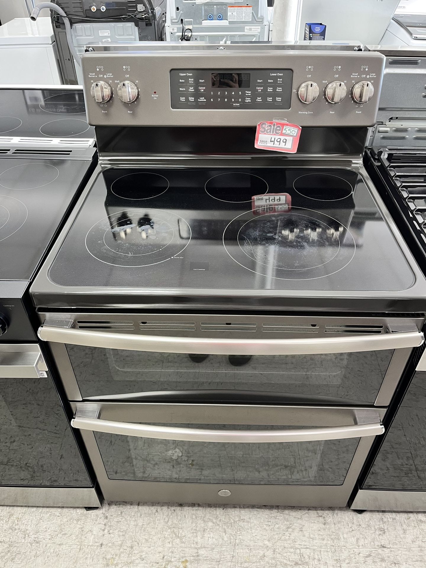 GE 30inch. Double-Oven 5-Burner In Electric Range