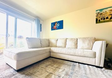Light beige used sofa