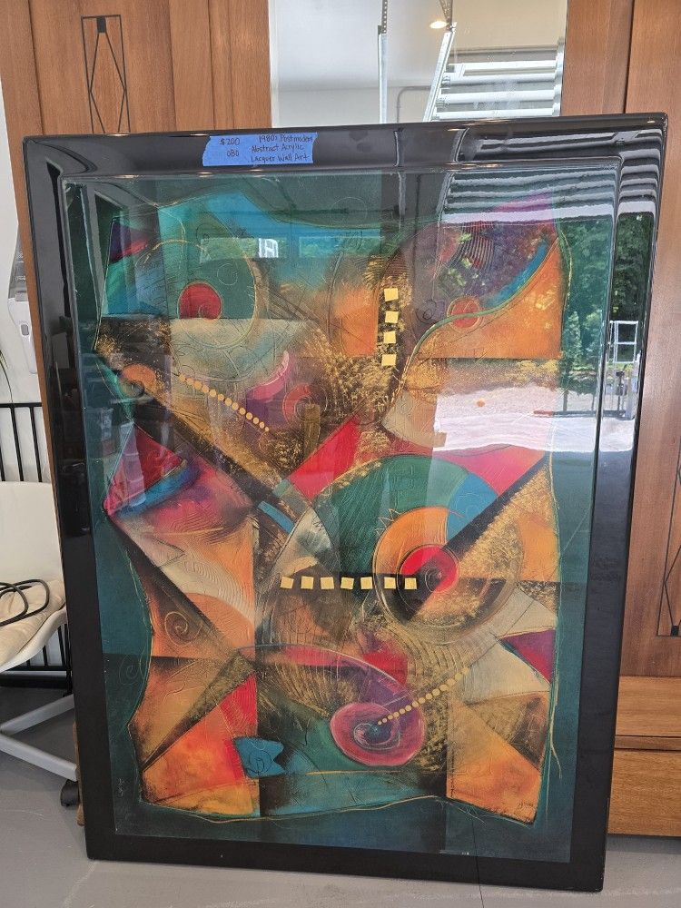 Post Modern Abstract Acrylic Art