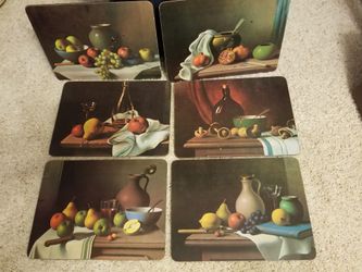 Vintage Pimpernel Lacquer Place Mats Made in England x 6