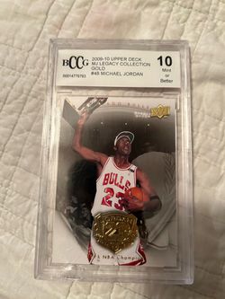 Upper Deck 2009-10 MJ Legacy Collection Gold Michael Jordan #48 Bulls BCCG 10
