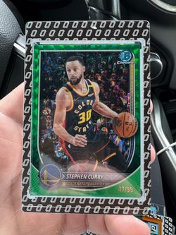 Stephen Curry Bowman Chrome Green Refractor #47/99