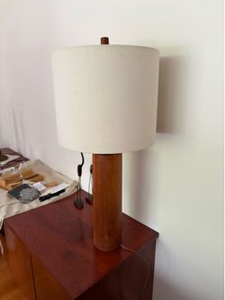1960s Tall Danish Modern Teak Table Lamp
