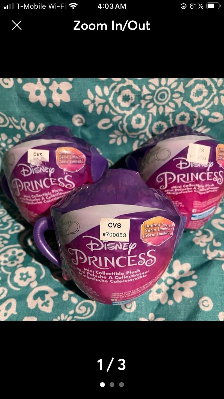 3 New Disney Surprise Collectible Pluse