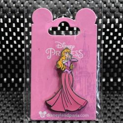 Disney Paris Aurora Pink Dress Pin