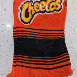 Cheetos themed socks, cheetos