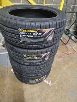 BLACKHAWK 235/45R18 TIRES 