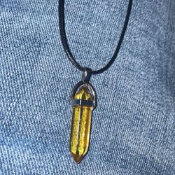 Citrine Crystal Necklace 