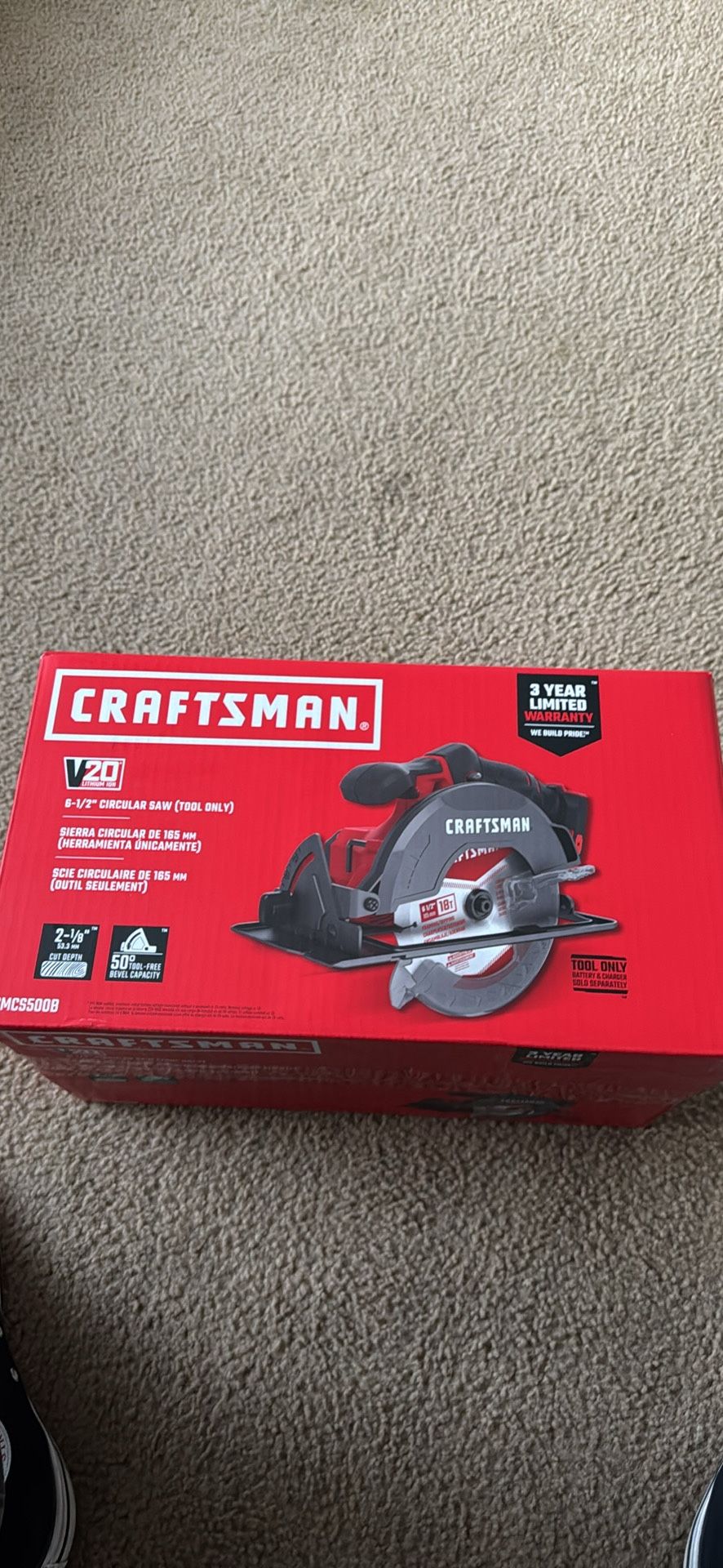 Craftsman V20 Lithium Ion Circular Saw