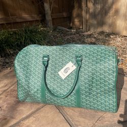Green Goyard Duffel Bag
