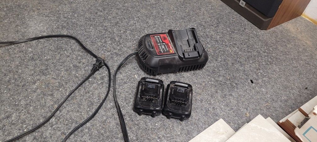 Mac  Tools 12V Charger And 2 Batteries 