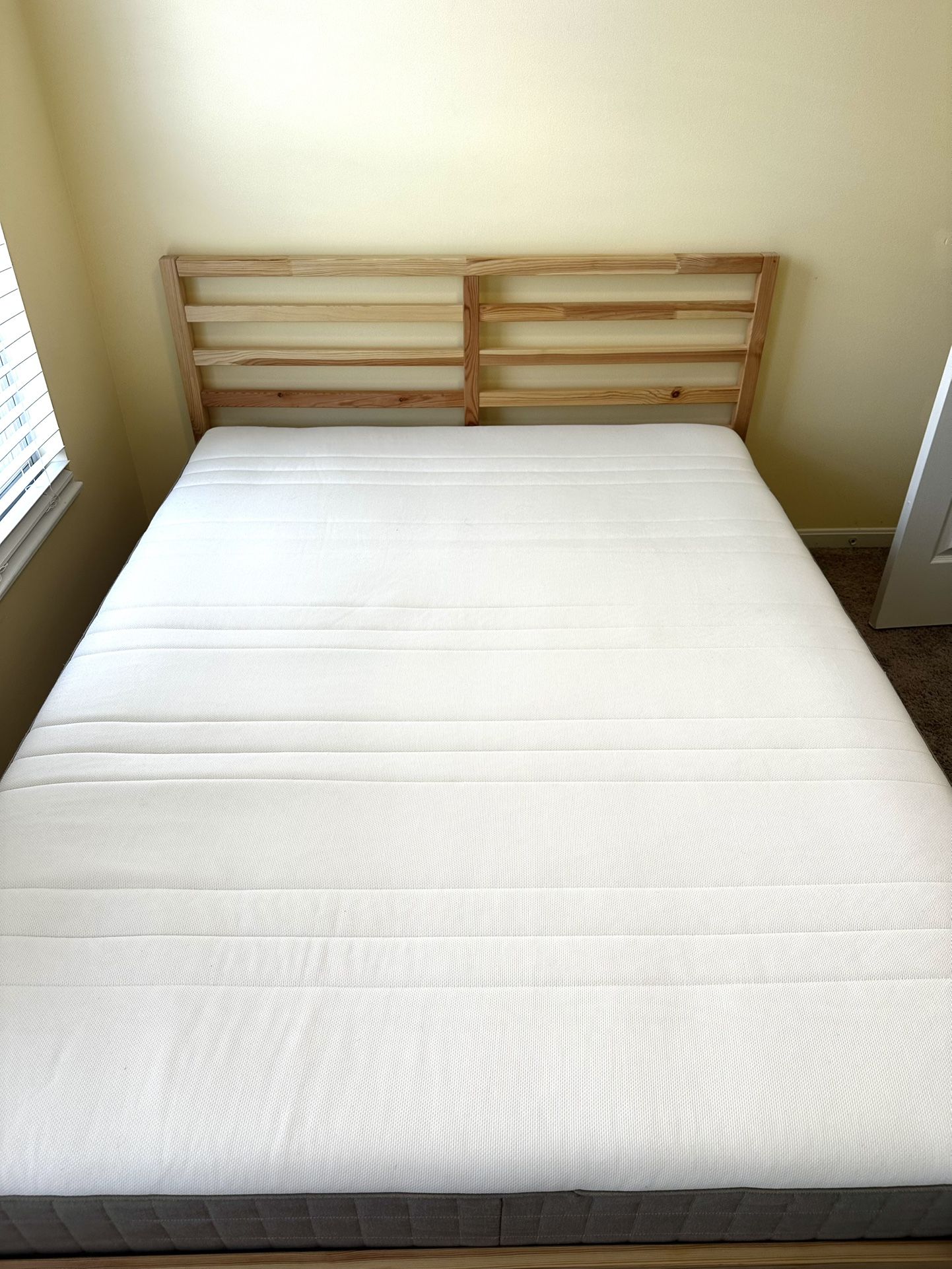 Queen Bed and Mattress from Ikea