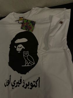 BAPE x OVO Collaboration White Graphic T-Shirt