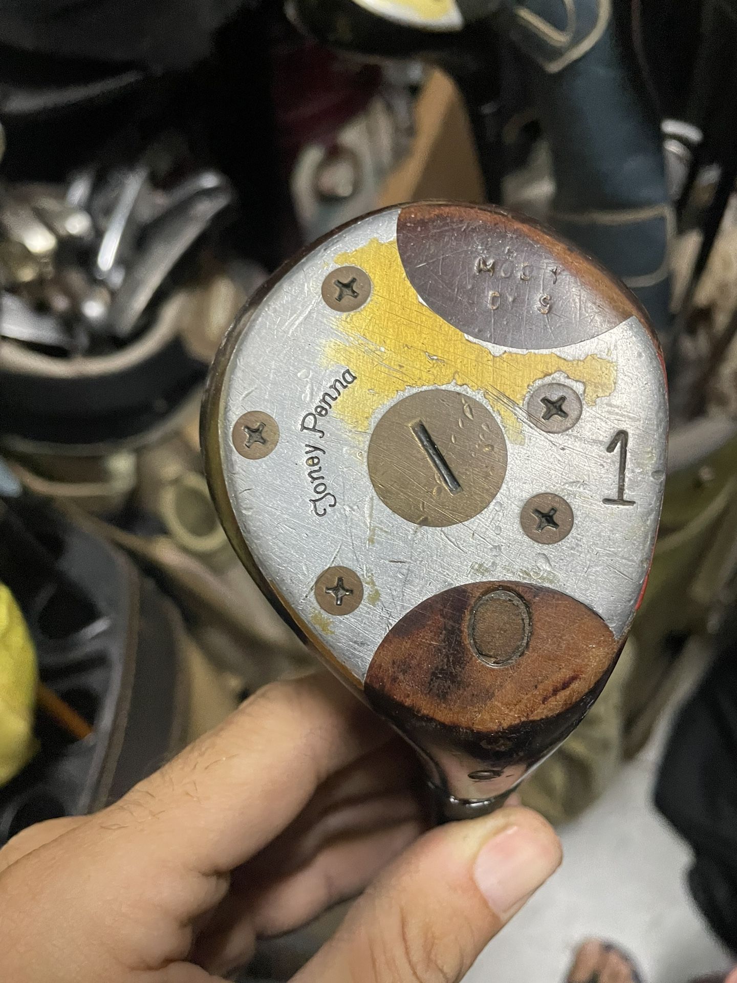 Rare Toney Penna Vintage golf clubs Driver 1 wood persimmon in right handed