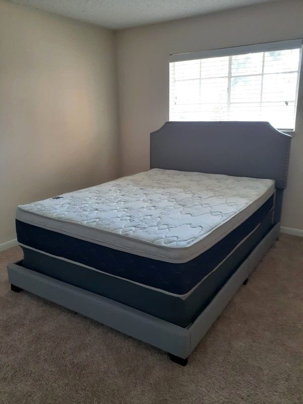 NEW Pillowtop QUEEN mattress & BOX spring. Bed frame not included on offer Furniture