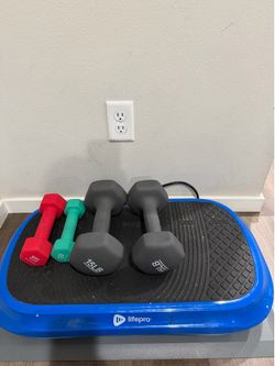 Exercise Vibrator and Dumbells