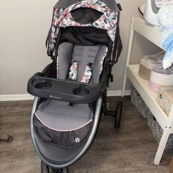 Floral BabyTrend Stroller 