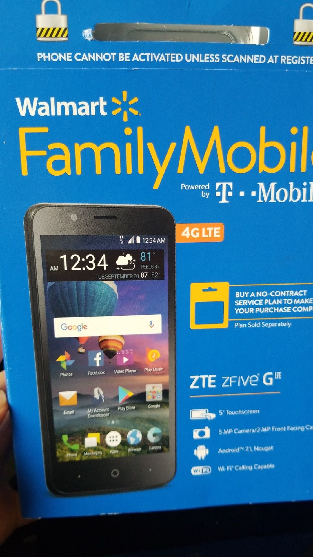 Walmart family mobile zte zfive Glte