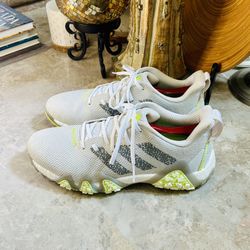 Men’s ADIDAS CodeChaos Boost Spikeless White Golf Shoes Size 10