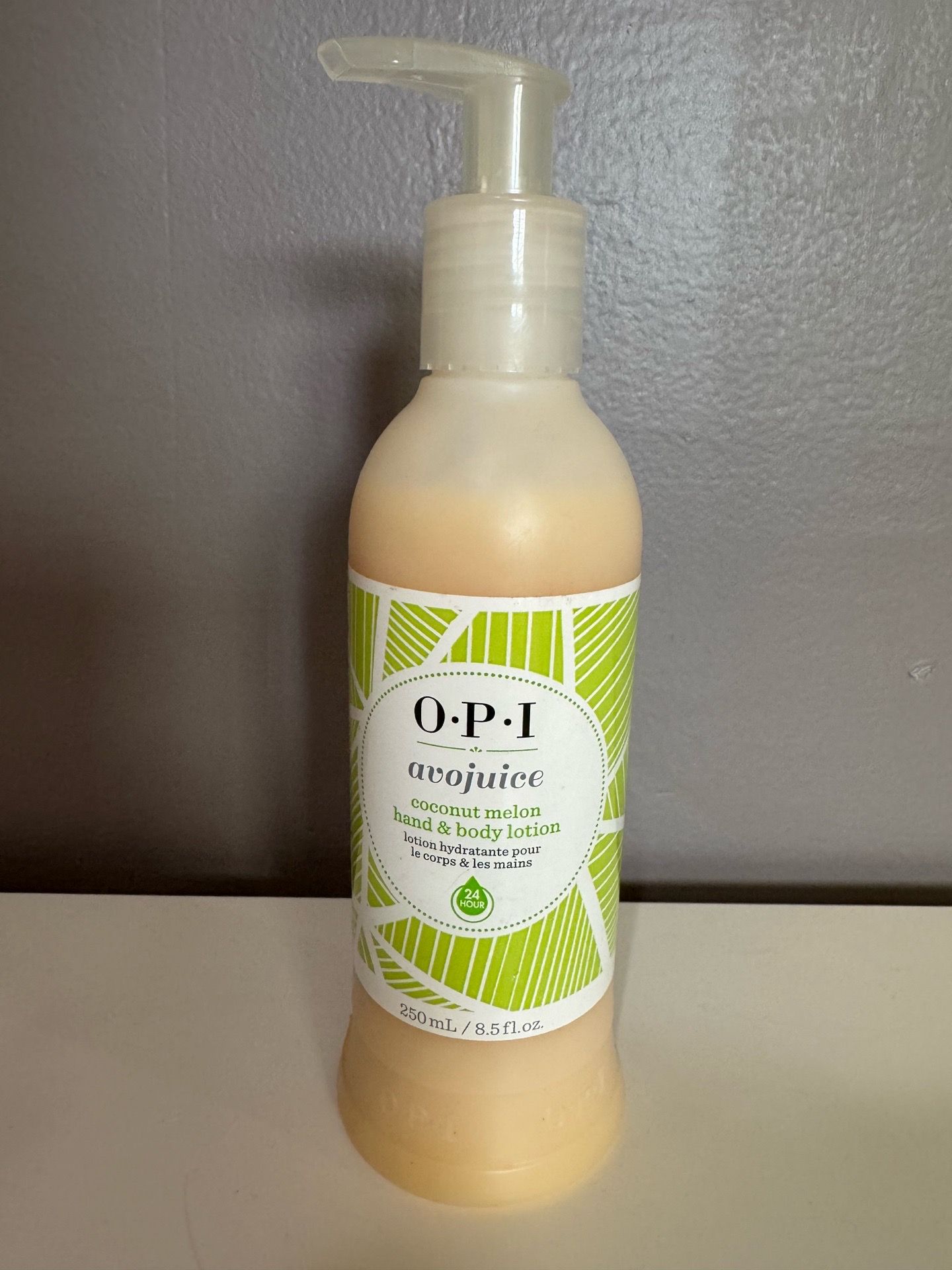 Opi Avojuice coconut melon lotion in size 8.5fl oz- limited edition