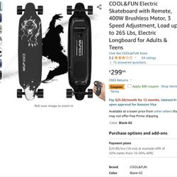 COOL&FUN Electric Skateboard with Remote