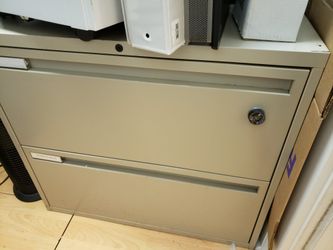 3 filing cabinets
