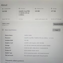 Surface Pro 4 with i7 processor