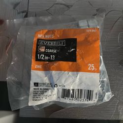 Hex Nuts 1/2 In 13 