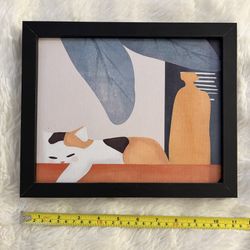Calico Cat Framed Art