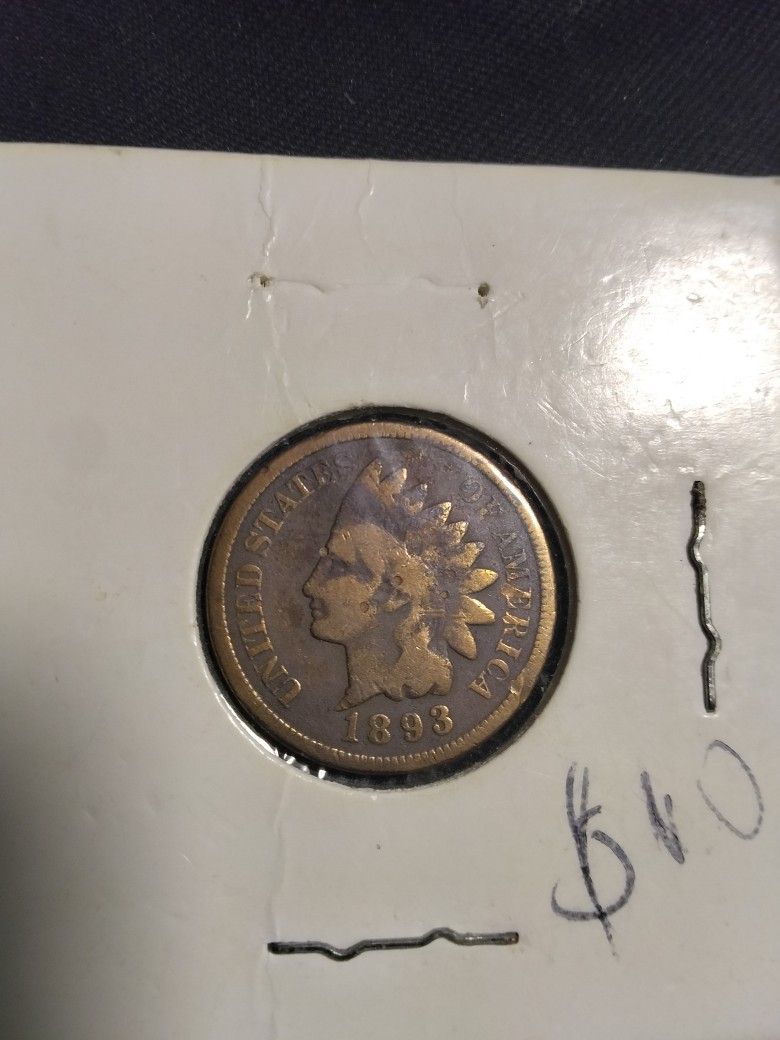 1 Cent indian Head 1893 