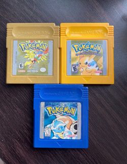 Nintendo gameboy pokemon games authentic