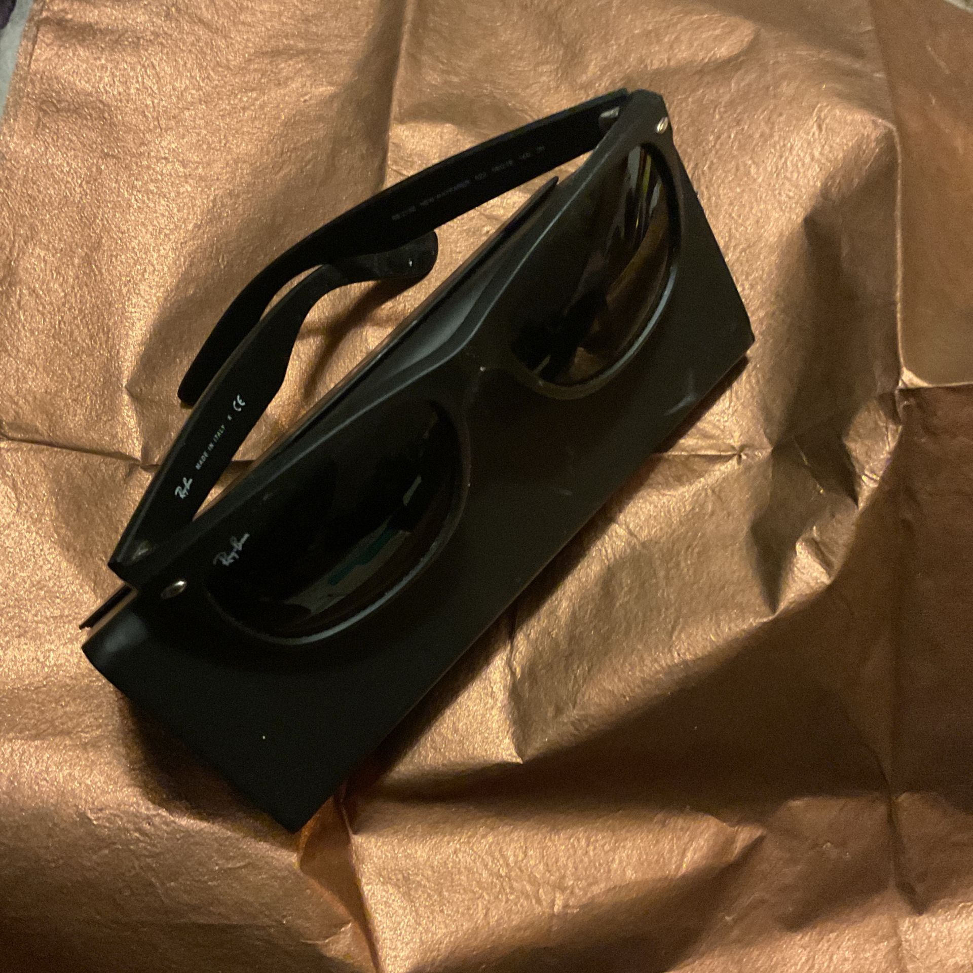 Ray Ban RB2132 “New Wayfarer” Matte Black, Dark Grey Lens